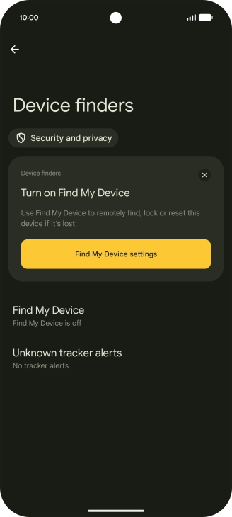 Press Find My Device.