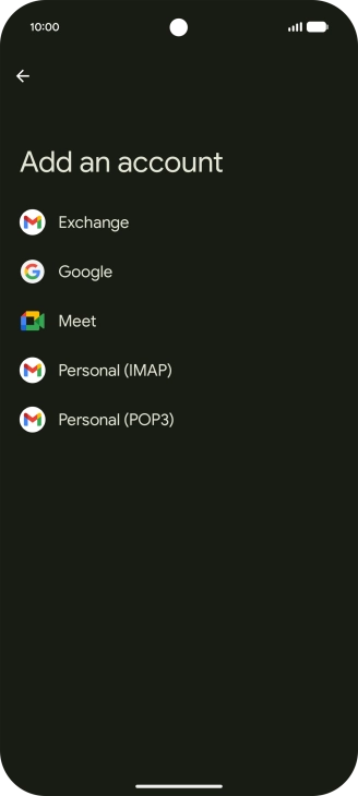 Press Google.