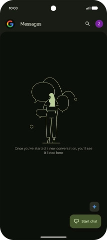 Press the profile icon.