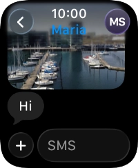 Press SMS.