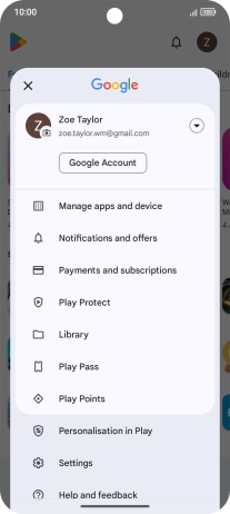 Press Manage apps and device.