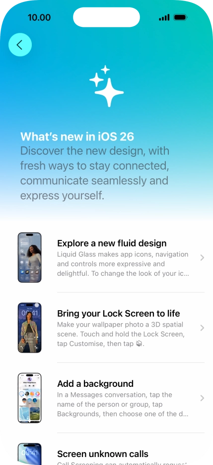 Slide your finger upwards starting from the bottom of the screen to return to the home screen.