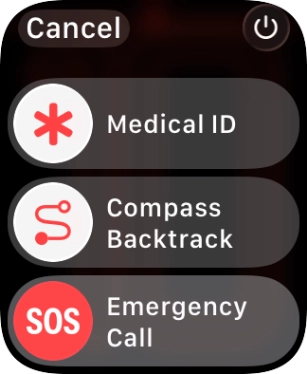 Press the power off icon.