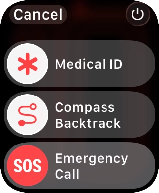 Press the power off icon.
