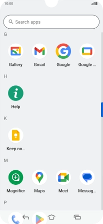 Press Gallery and go to the required folder.