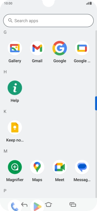 Press Gallery and go to the required folder.