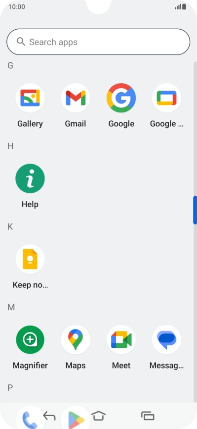 Press Gallery and go to the required folder.