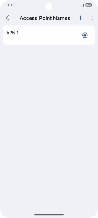 Press the new data connection icon.