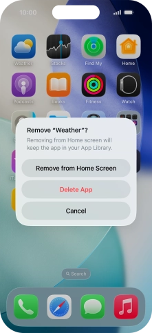 Press Delete App.
