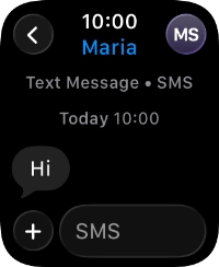 Press SMS.