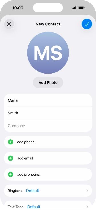 Press add phone.