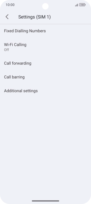 Press Additional settings.