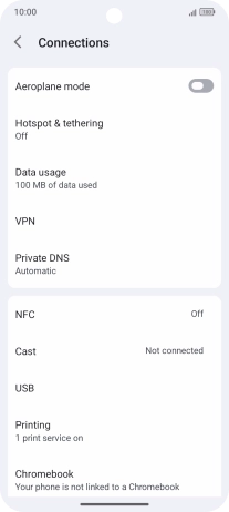 Press Hotspot & tethering.