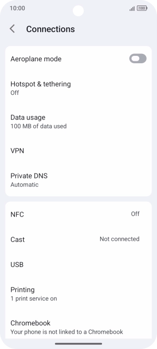 Press Hotspot & tethering.