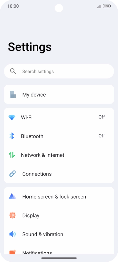 Press Bluetooth.