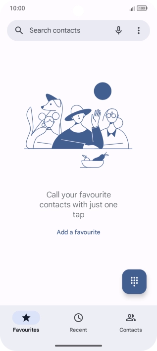 Press the menu icon.