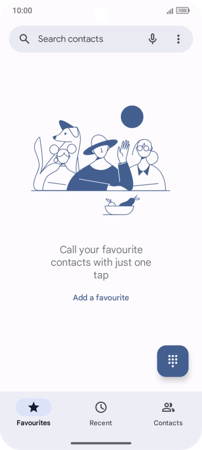 Press the menu icon.