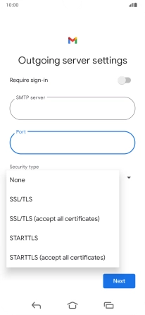 Press SSL/TLS.