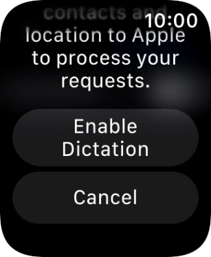 Press Enable Dictation.