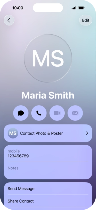 Slide your finger upwards starting from the bottom of the screen to return to the home screen.