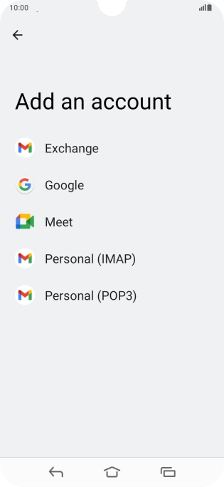Press Google.