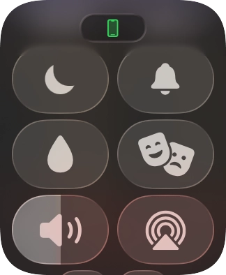 Press the sound mode icon to turn silent mode on or off.