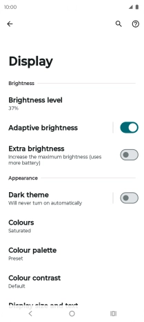 Press Dark theme.