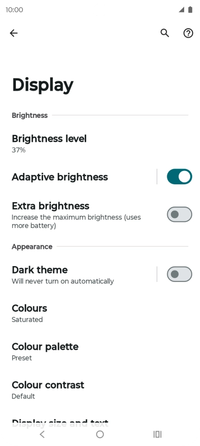Press Dark theme.