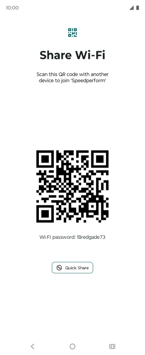 Place the QR code inside the camera frame on the other device to scan the code.