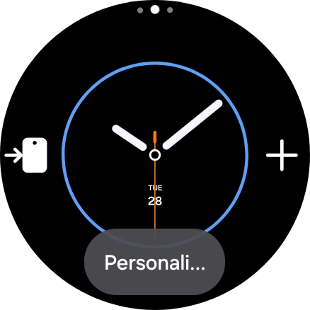 Desliza el dedo hacia la izquierda por la pantalla.