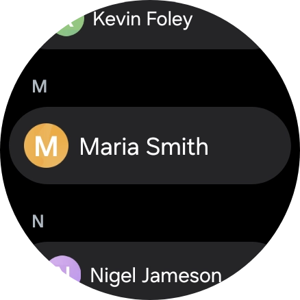 Pulsa el contacto deseado.