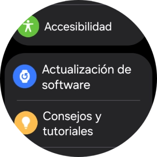Pulsa Actualización de software.