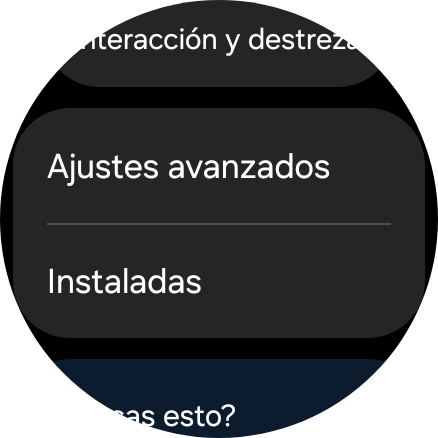 Pulsa Ajustes avanzados y sigue las indicaciones de la pantalla para seleccionar los ajustes deseados.