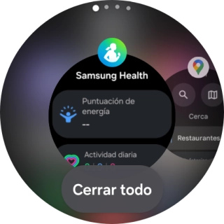 Para cerrar una sola aplicación en ejecución, desliza el dedo hacia arriba sobre la aplicación deseada.