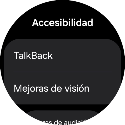 Pulsa Talkback y sigue las indicaciones de la pantalla para activar o desactivar la función.