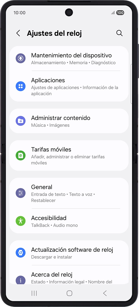 En el teléfono: Pulsa Administrar contenido.