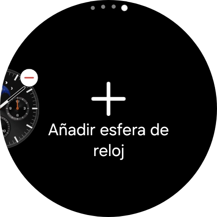 Pulsa Añadir esfera de reloj.