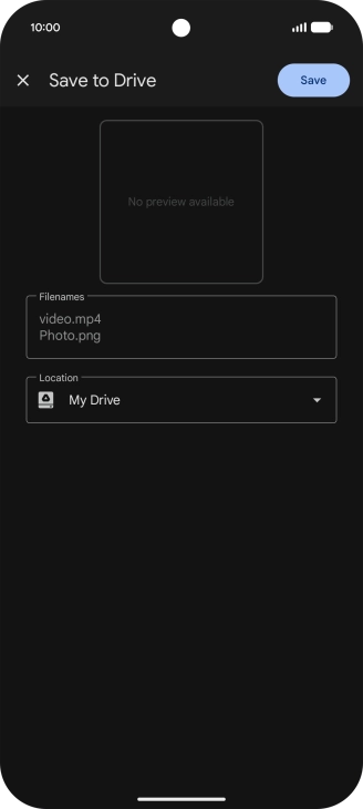 Press the field below 