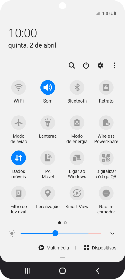 Samsung Galaxy S20 - Ative ou desative o uso automático de dados móveis | Vodafone Portugal