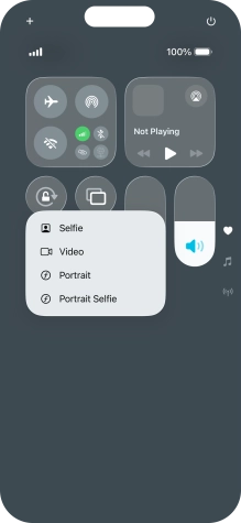 Press and hold the required function to see more actions.