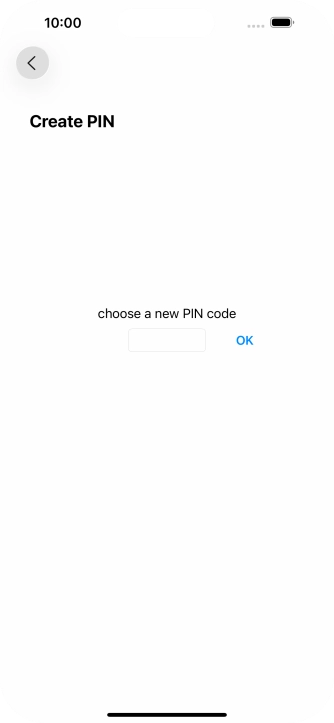 Key in a new four-digit PIN and press OK.