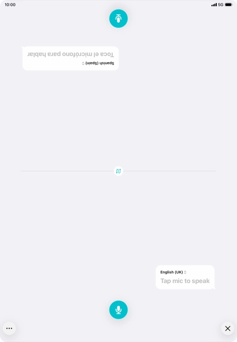 Press the end icon to end two-way view.