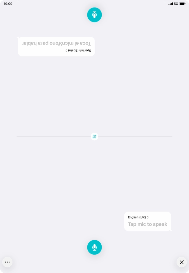 Press the end icon to end two-way view.