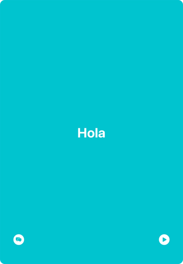 Press the split view icon to go back to display of both languages.