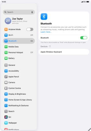 Slide your finger upwards starting from the bottom of the screen to return to the home screen.