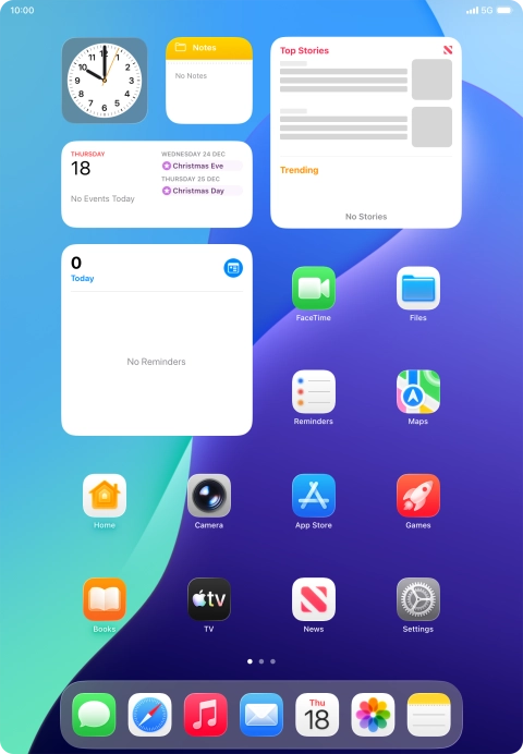 The network mode icon shows the network mode currently used by your tablet.