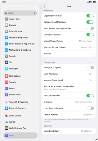 Press Default Account.