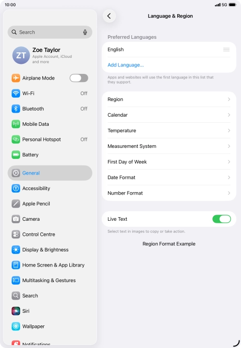 Press Add Language....