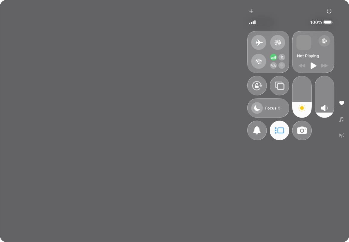 Press anywhere on the screen.