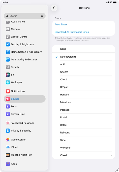 Press the required message tones to hear them.